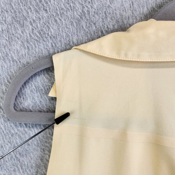 Athleta Top Womens SP Yellow Urbanite II Tank Silky Sleek Work Travel Commute - Picture 6 of 13